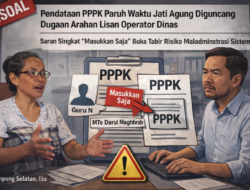 Pendataan PPPK Paruh Waktu Jati Agung Diguncang Dugaan Arahan Lisan Operator Dinas