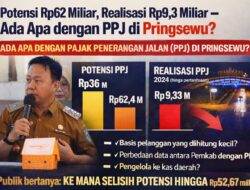 Potensi Rp62 Miliar, Realisasi Rp9,3 Miliar — Ada Apa dengan PPJ di Pringsewu?