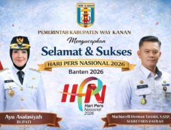 Setdakab Way Kanan Ucapkan Selamat Hari Pers Nasional 2026