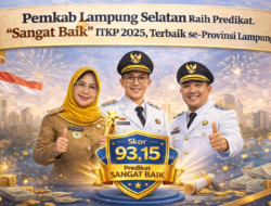 Pemkab Lampung Selatan Raih Predikat “Sangat Baik” ITKP 2025, Terbaik se-Provinsi Lampung